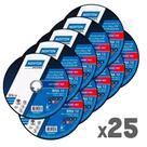 Kit 25 Discos de corte para metal e inox 4.1/2 x 3/64 x 7/8" - BNA12