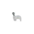Kit 25 Fixa Fio Rg6 7mm C/ Prego de Aço Kit 25 Fixa Fio Rg6 7mm C/ Prego de Aço