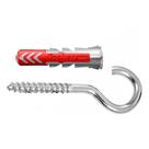 Kit 25 Ganchos 4,8x67mm e Bucha Fischer Duopower 10 Zincado