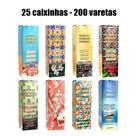 Kit 25 Incenso (200 Varetas) Aromas *Sortidos*
