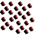 Kit 25 Interruptores Chave tic tac Kdc 2 Term. OnOff 2 Posi. Liga Desliga Botão Gangorra KCD1-101 VM