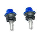 Kit 25 Parafuso Sextavado Flangeado Arruela N12 x 3/4 Azul Kit 25 Parafuso Sextavado Flangeado Arruela N12 x 3/4 Azul