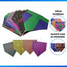 Kit 25 Pipas Media de 48x37 cm Sortida Vareta Reta Infantil