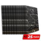 Kit 25 Placa Adesiva Parede Painel Mármore Preto 30x60cm Premium Kit 25 Placa Adesiva Parede Painel Mármore Preto 30x60cm Premium