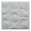 Kit 25 Placas De Parede PVC 3D Alto Relevo Genova 50X50cm Kit 25 Placas De Parede PVC 3D Alto Relevo Genova 50X50cm