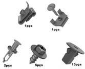Kit 25 Presilhas Parabarro Dianteiro Hilux 2005 a 2015 Sw4
