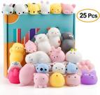 Kit 25 Squishy Bichinhos Macio Anti Stress De Apertar Mochi