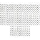 Kit 250 Abraçadeira Aço Carbono Fita 9mm 25x38mm 1x1.1/2