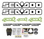 Kit 26 Adesivos Compatível Sea-Doo Spark Verde