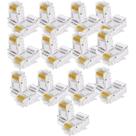 Kit 26 conector macho rj45 cat.5e shielded