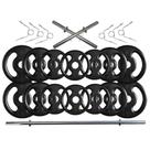 Kit 26 Kg Anilhas e Barras de Supino e Halteres Kit 26 Kg Anilhas e Barras de Supino e Halteres