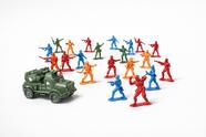 Kit 26 Soldados Brinquedo Exército Miniatura Militar Guerra