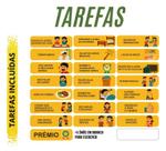 Kit 27 Tarefas Imantadas Para Quadro de Tarefas Infantil