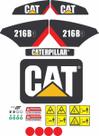 Kit 28 Adesivos Vinil UV Compatível Caterpillar 216B3