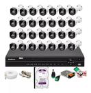 Kit 28 Cam Full Color Intelbras Dvr 32c Intelbras, 2t Purple