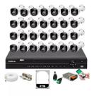 Kit 28 Cameras Segurança Full Color Intelbras Dvr 32c Intelbras 3tb