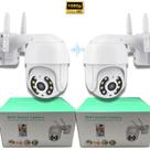 Kit 2Câmeras IP Wi-Fi A08-Resistente Sol/Chuva-Detecta movi