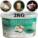 Kit 2kg Cera De Coco Natural Solven para Velas 100% Vegetal Vegana Kit promocional.