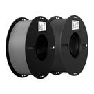 Kit 2Kg Filamentos PLA Creality p/Impressora 3D Cinza + Preto Kit 2Kg Filamentos PLA Creality p/Impressora 3D Cinza + Preto
