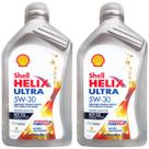 Kit 2L Óleo Lubrificante de Motor Shell 100% Sintético Helix Ultra 5w30 ECT C2 Gasolina e Diesel
