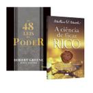 Kit 2livros, As 48 leis do Poder + A Ciência de Ficar Rico, Clássico Sobre Multiplicar Riqueza e Solucionar Problemas Financeiros, Edição Atualizada