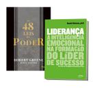 Kit 2livros, As 48 leis do Poder + Liderança, A Inteligência Emocional na Formação do Líder de Sucesso, Clássico Sobre Multiplicar Riqueza