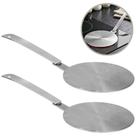 Kit 2pçs Adaptador Para Fogão Indução Mimo Style Inox 14cm Universal Usa Qualquer Panela