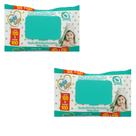 KIT 2PCT Toalhas Umedecidas Infantil - Baby LenN 120 UN CD PCT