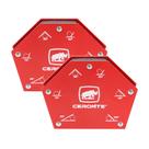 Kit 2un Esquadro Magnético Hexagonal 33kg GEH 033 Ceronte Kit 2un Esquadro Magnético Hexagonal 33kg GEH 033 Ceronte