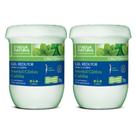 Kit 2un gel redutor crioterapia cafeina 750g dagua natural