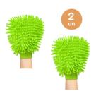 kit 2un Luva Limpeza microfibra macia superfícies delicadas