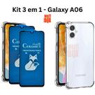 Kit 2UN Película Fosca Privacidade + Capa Transparente para Samsung Galaxy A06
