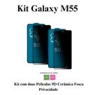 Kit 2UN Película Privacidade Fosca de Cerâmica para Samsung Galaxy M55 5G Kit 2UN Película Privacidade Fosca de Cerâmica para Samsung Galaxy M55 5G
