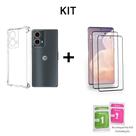 Kit 2UN Películas De Cerâmica 9D + 1UN Capinha Transparente Para Motorola Moto G85 Kit 2UN Películas De Cerâmica 9D + 1UN Capinha Transparente Para Motorola Moto G85