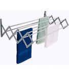 KIT 2un Varal Sanfonado 50cm Em Alumínio Retrátil De Parede