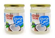 Kit 2uni Óleo de Coco sem sabor Coco Show 500ml - Copra Kit 2uni Óleo de Coco sem sabor Coco Show 500ml - Copra