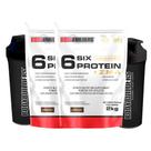 KIT - 2x 6 Six Protein c/ ZMA - 2kg + 2x Coqueteleira - Bodybuilders