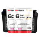 KIT - 2x 6 Six Protein c/ ZMA - 2kg + 2x Coqueteleira - Bodybuilders