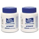Kit 2x Base Acrílica Artesanato 250ml Acrilex Madeira MDF Kit 2x Base Acrílica Artesanato 250ml Acrilex Madeira MDF