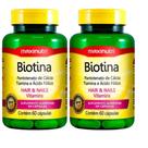 KIT 2X Biotina + Vitaminas B1, B5 e Ácido Fólico 60 Cápsulas - Maxinutri