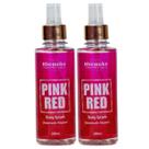 Kit 2x Body Splash Desodorante Corporal Pink Red 200ml Rhenuks