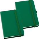 Kit 2x Caderneta de Anotações 14x21cm 80 Fls Sem Pauta Verde