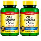 KIT 2X Cálcio, Magnésio e Zinco 600mg 60 cápsulas - Maxinutri