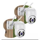 Kit 2x Câmeras IP A8 Externa Wifi HD PTZ, Zoom, 2 Antenas, Sensor, à Prova dÁgua