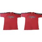 Kit 2X Camiseta Algodão Integral Team - Tamanho M Vermelha/Preta - IntegralMédica
