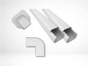 KIT 2x CANALETA PDR60 1M + ACABAMENTO FURO PDR60 + CURVA EXTERNO 90 PDR60 SPLIT