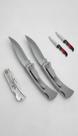 Kit 2x Canivete Aço Inox Dobrável Bolso