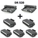 Kit 2X Cartucho Cilindro + 5X Toner Para Tn650 Tn580 Tn620 Dr650 Dr620 Dr520