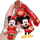 Kit 2x Chaveiros 3d Mickey e Minnie Básico Coleção Personagem Acessório Chave Carro Bolsa Pingente