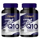 Kit 2x Coenzima Q10 Ubiquinol 200mg Forma Ativa 180 Capsulas 180 Doses